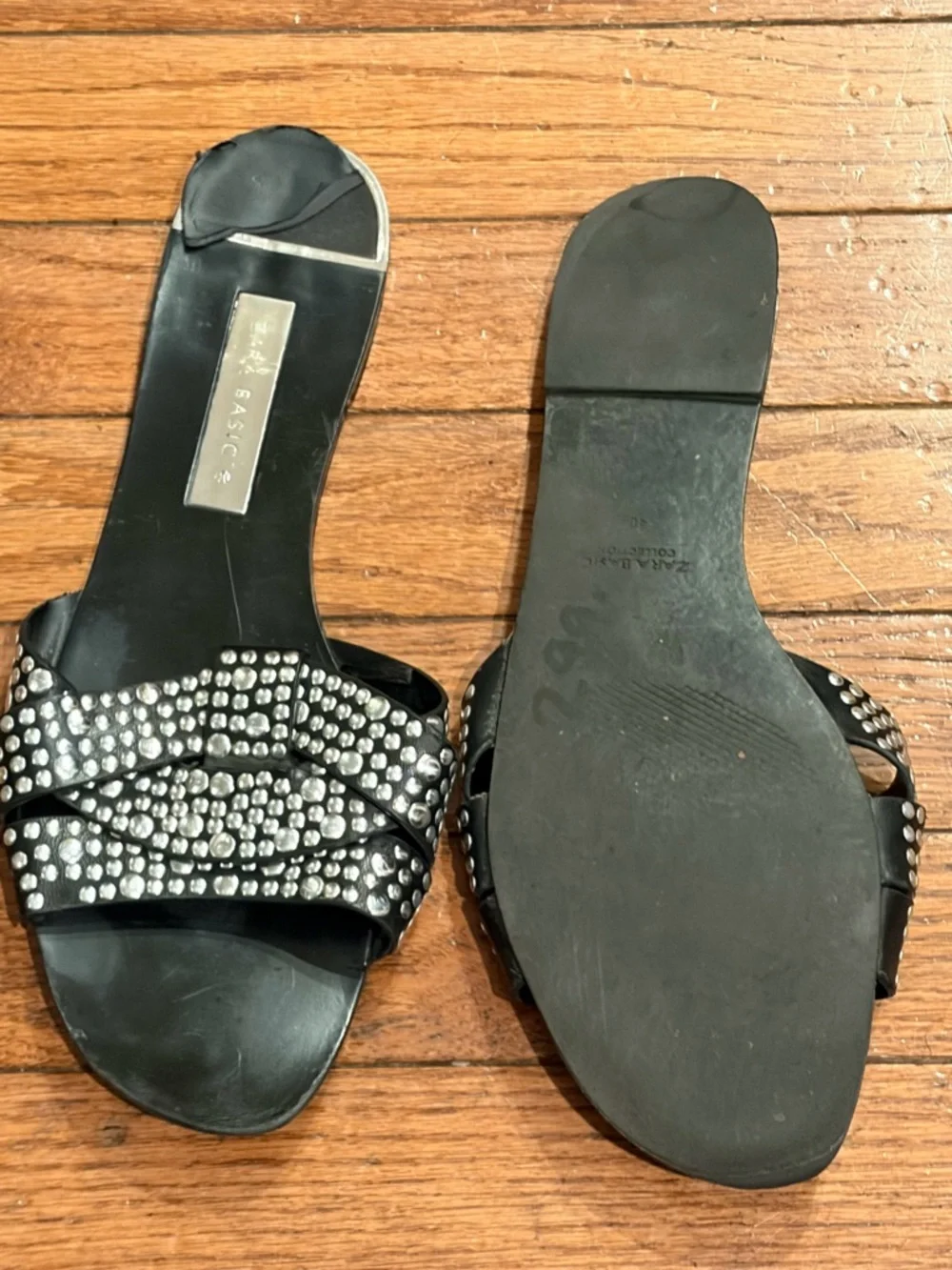 Zara studded flat sandals EU40 - Picture 2 of 9